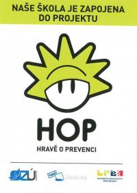 Logo HOP, hlava se stylizovanými vlasy